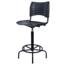 Ver imagem 2 de Cadeira Caixa Alta Plástica Secretária Recepcao Hortifruti Guarita Vigia Mercado Mercadinho Clean de