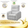 Poltrona do Papai Reclinável Maldivas Corano Branco Speciale Home - 9