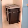 Lixeira Dupla 4371 Fixação Base ou Lateral 15l 340x440x450mm Inox Masutti Copat 1 Unidade - 4