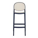 Ver imagem 4 de Banqueta Gourmet Alta 47cm X 76cm Polipropileno Rattan 2 Un Cor:azul