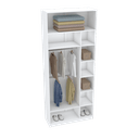 Ver imagem 1 de MODULO CLOSET COLMEIA CABIDEIRO DUPLO NICHOS M527.B MUNDI MOVEIS