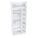 Ver imagem 3 de MODULO CLOSET COLMEIA CABIDEIRO DUPLO NICHOS M527.B MUNDI MOVEIS