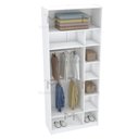 Ver imagem 6 de MODULO CLOSET COLMEIA CABIDEIRO DUPLO NICHOS M527.B MUNDI MOVEIS
