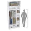 Ver imagem 5 de MODULO CLOSET COLMEIA CABIDEIRO DUPLO NICHOS M527.B MUNDI MOVEIS