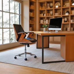 Cadeira de Escritório Ergonômica Giratória Fratini Kopenhagen Diretor Office Preta - 2