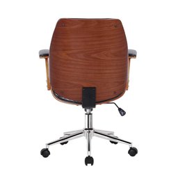 Cadeira de Escritório Ergonômica Giratória Fratini Kopenhagen Diretor Office Preta - 6