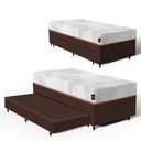 Ver imagem 3 de Bicama Box com Colchão Ortopédico de Espuma D33 a Vácuo Sonno Full - Lucas Home - Solteiro