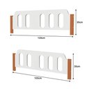 Ver imagem 5 de Beliche Treliche Solteiro Ônix MDF com Cama Auxiliar e 3 Colchões Solteiro Infantil - Branco Mel