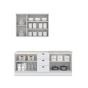 Ver imagem 6 de Cozinha Compacta Modulada 200cm Americana 7 Portas 3 Gavetas Henn - Branco/calcare