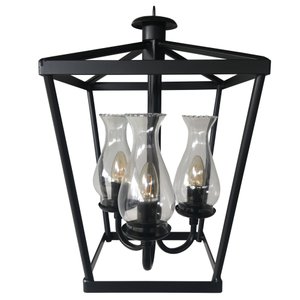 Pendente Rustico Estilo Lampião Com Cúpulas De Vidro Para Salão De Eventos Libertas Rosas Artesanato