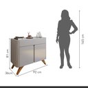 Ver imagem 7 de Buffet para Sala de Jantar 2 Portas Florença 92cm