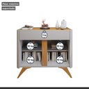 Ver mais imagens de Buffet para Sala de Jantar 100% MDF 2 Portas 92cm Pés Madeira Maciça Florença