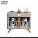 Ver mais imagens de Buffet para Sala de Jantar 2 Portas 100% MDF 92cm Pés Madeira Maciça Florença