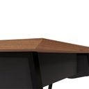 Ver imagem 5 de Mesa de Reunião 200cm para 8 Pessoas com Tampo Chanfrado Industrial Executive Marrom/Nogal/Preto