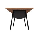 Ver imagem 6 de Mesa de Reunião 200cm para 8 Pessoas com Tampo Chanfrado Industrial Executive Marrom/Nogal/Preto