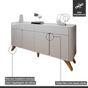 Ver imagem 3 de Buffet para Sala de Jantar 4 Portas 172cm Florença
