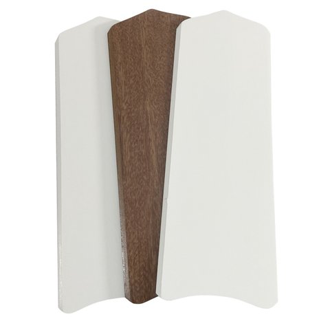 Jogo C/3 Pás Argelux para Ventilador de Teto Universal Dupla Face Bco/mg