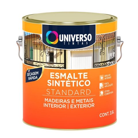Esmalte Sintético Brilhante Standard 3,6 Litros Branco Unive Universo
