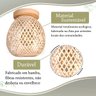 3 Luminaria Bambu Plafon Artesanal Fibra Natural Nat93 - 5