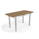 Ver imagem 1 de Mesa P/ Cozinha Elba C/ Tampo 1.60cm Cromada/nogueira - Kappesberg