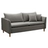 Sofá Living Kassia 2 Lugares 1,64m Cinza Lansofbr Lansof Brasil - 2