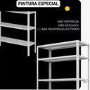 Ver imagem 4 de Estante de Aço Leve com 6 Bandejas Cinza 30cm