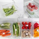 Ver imagem 4 de Organizadores De Geladeira Potes Porta Queijo Legumes Kit 3