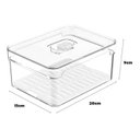 Ver imagem 7 de Organizadores De Geladeira Potes Porta Queijo Legumes Kit 3