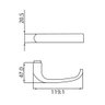 Fechadura 6236 Architect Externa St2 Ros 323 55mm Inox Cromado Cr La Fonte - 3
