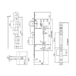 Fechadura 6236 Architect Externa St2 Ros 323 55mm Inox Cromado Cr La Fonte - 2