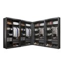 Ver imagem 1 de Closet Modulado 8 Gavetas 12 Prateleiras Preto Txamoudi Móveis