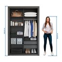 Ver imagem 5 de Closet Modulado 8 Gavetas 12 Prateleiras Preto Txamoudi Móveis