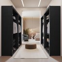 Ver imagem 4 de Closet Modulado 8 Gavetas 12 Prateleiras Preto Txamoudi Móveis