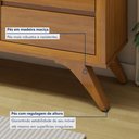 Ver imagem 2 de Buffet para Sala de Jantar 100% MDF 3 Portas Pés em Madeira Maciça Málaga