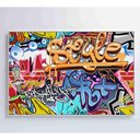 Ver imagem 2 de Quadro Grafite Street Art Medidas 90x60 Cm Impressão Adesivo Fotográfico