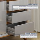 Ver imagem 4 de Buffet para Sala de Jantar Laqueado 100% MDF 2 Portas Pés Madeira Maciça Málaga