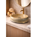 Ver imagem 3 de Cuba Apoio para Banheiro Lavabo Pedra Mineral Polida 38x28cm Exclusiva