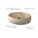 Ver imagem 2 de Cuba Apoio para Banheiro Lavabo Pedra Mineral Polida 38x28cm Exclusiva