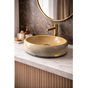 Ver imagem 5 de Cuba Apoio para Banheiro Lavabo Pedra Mineral Polida 38x28cm Exclusiva