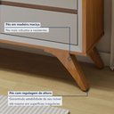 Ver imagem 2 de Buffet para Sala de Jantar Laqueado 100% MDF 3 Portas Pés em Madeira Maciça Málaga