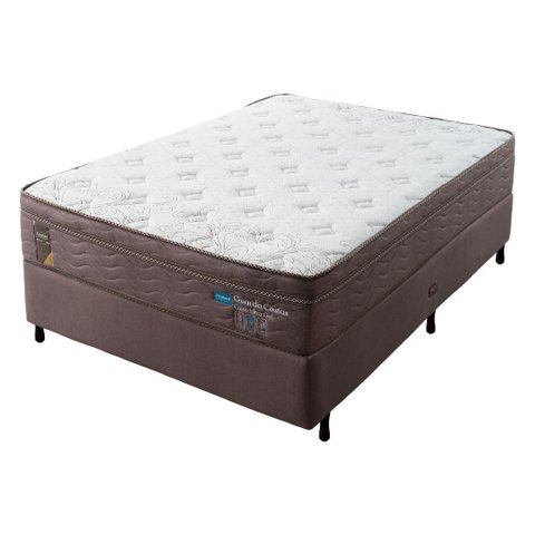 Conjunto Box Molas Ensacadas Probel Guarda Costas Cairo Ultra Gel Casal 138x56cm