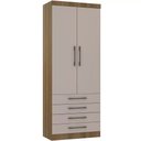 Ver imagem 1 de Guarda-roupa Modulado 90cm 2 Portas 4 Gavetas Paris Luciane