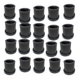 20 Ponteira de Borracha Preta para Mesa e Cadeira 7/8 - 2