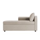 Ver imagem 1 de Recamier Divã Londres 140cm Suede Bege - Inova Decor