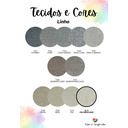 Ver imagem 3 de Cabeceira Estofada Casal 8 Blocos Não É Segredo Linho Cru Mesclado 140x60