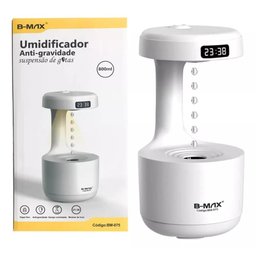 Umidificador De Ar Anti-Gravidade Suspensão De Gotas Led Com Relogio - 4