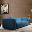 Ver imagem 2 de Sofá 3 Lugares 180cm Orgânico Luxo Recepção Cecília Linho