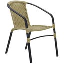 Ver imagem 2 de Jogo 4 Cadeiras Floripa e Mesa com Tampo Ripado em Alumínio - Piscina, Área, Jardim