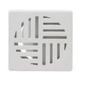 Ver imagem 1 de Tampa Ralo Grelha Abs Quadrado Linha 10x10 (9,4x9,4) Branco