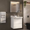Ver imagem 1 de Espelheira para Banheiro Plus Size 60cm Yescasa Branco